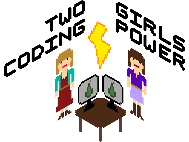 Two Girls Coding Power